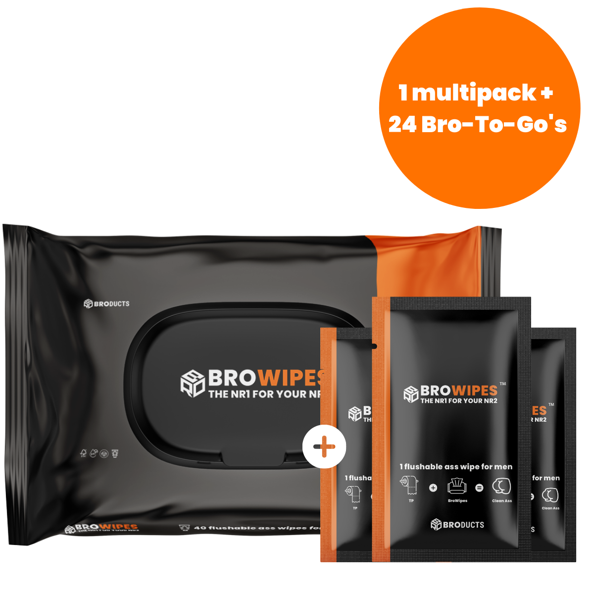 BRODUCTS - BROWIPES - DUOPACK FRONT